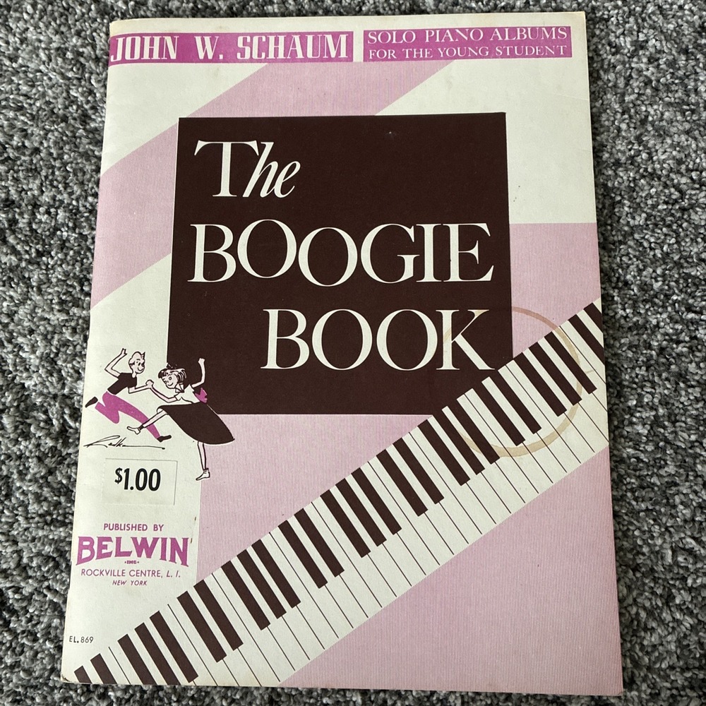 Vintage John W Schaum Piano THE BOOGIE BOOK Belwin ,Young Student